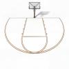 Lunmon Basketball Court Stencil Kit Marking Corrugated Cardboard for Gym Asphalt Concrete Driveway Home and Local Park No Paint Included view 1