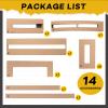 Lunmon Basketball Court Stencil Kit Marking Corrugated Cardboard for Gym Asphalt Concrete Driveway Home and Local Park No Paint Included view 3