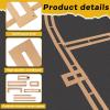 Lunmon Basketball Court Stencil Kit Marking Corrugated Cardboard for Gym Asphalt Concrete Driveway Home and Local Park No Paint Included view 4