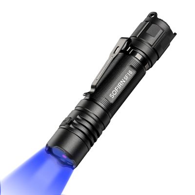 77outdoor [Bundle/2PC] Sofirn SF16 UV Flashlight 365nm & Dual Red White LEDs Headlamp Rechargeable