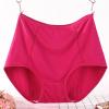 Women's Cotton High Waisted Brief Underwear No Show Seamless Invisible Ladies Plus Size Soft Stretch Cheeky Panties view 2