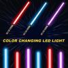 AuntyFey 2 Pack Light Up Saber, Light Up Saber for Kids, Retractable Light Up Sword Kid Set,Toy Light Sword for Kids Boy 3-8, Dual Light Up Sabers for Kids Adults, Light Savers Party Toy view 2