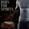 Nicynin Leather Weight lifting Belt for Men - 6 Inch Padded Lumbar Back Support Belts, Workout Waist Brace for Weightlifting Powerlifting Deadlifts Squat Strength Training Fitness view 4