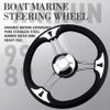 XinKunmarine 13.5" Boat Steering Wheel, Premium Stainless Steel Marine Steering Wheel with Anti-Slip Design, Universal Fit - Durable & Enhanced Control for Yachts, Bass and Pontoon Boats view 2