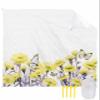 Beach Blanket Waterproof Sandproof Beach Mat,Spring Pastoral Yellow Flower Blossom Butterfly Picnic Blankets with Sand Pockets and Stakes,Farm Botanical Outdoor Pad for Seaside,Travel 118x108In view 1