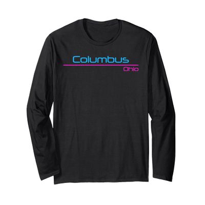 Retro Columbus Ohio Long Sleeve T-Shirt