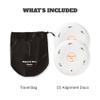 WHYGOLF Alignment Discs with Padded Golf Alignment Rods - Easily Train Golf Swing Plane, Path & More, Golf Training Aid with 2 Golf Alignment Stick Holders and 2 Alignment Sticks view 3