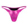 ACSUSS Womens Metallic G-String Thongs High Waist T-Back Micro Briefs Sexy Lingerie Underwear Hot Pink Small view 2