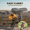 Everyfun Bike Lock Cable with Combination,High Security 5-Digit Resettable Combination Bicycle Lock Anti-Theft, Scooter Lock with Mounting Bracket for Bikes and Scooters(Yellow) view 3