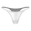 ACSUSS Womens Metallic G-String Thongs High Waist T-Back Micro Briefs Sexy Lingerie Underwear Silver Small view 2