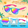 Gifts2U Kids Sunglasses Bulk Party Favors for Kids Ages 3-8, 48 Pack Rainbow Neon Sunglasses for Boys Girls with UV400 Protection, Birthday Pool Gifts Party Supplies. view 2