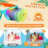 Gifts2U Kids Sunglasses Bulk Party Favors for Kids Ages 3-8, 48 Pack Rainbow Neon Sunglasses for Boys Girls with UV400 Protection, Birthday Pool Gifts Party Supplies. view 3