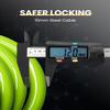 Everyfun Bike Lock Cable with Combination,High Security 5-Digit Resettable Combination Bicycle Lock Anti-Theft, Scooter Lock with Mounting Bracket for Bikes and Scooters(Green) view 4