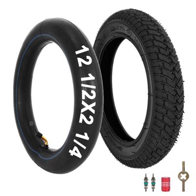 12.5x2.25 12-1/2x2 1/4 Tire and Inner Tube Set for Scooter Electric bike, 57-203 Tire Compatible with Jetson E-Bike Pocket Mod Currie eZip Schwinn