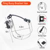 Life Ring,28" Boat Safety Throw Rings,Life Buoy with Reflective Tape & Grab Lines,Orange Life Preserver Rings Saving Ring,Include Water Floating Life Saving Rope and Horseshoe Bracket view 3