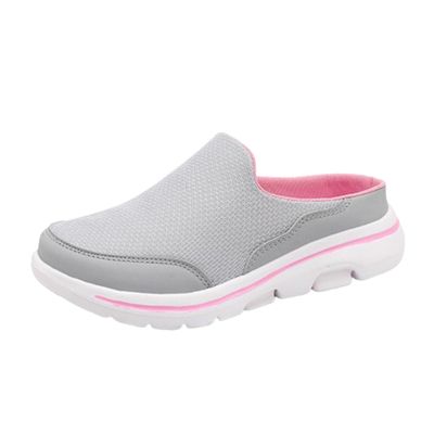 ANNINGBO Elsvia Orthopedic Shoes,Elsvia Orthopedic Shoes for Men, Elsvia Orthopedic Shoes for Women,Comfort Breathable Support Sports Sandals (Light Gray Powder(Women),7.5-8)