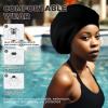 YOGINGO Extra Large Swim Cap - Swim Cap for Long Hair, Dreadlocks, Weaves, Hair Extensions, Braids, Curls & Afros - Silicone Swimming Cap for Women & Men, Keep Hair Dry (XL) view 4