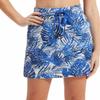 Speedo Womens Swim Skort (US, Alpha, Large, Regular, Regular, Palms Blue) view 1