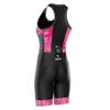 SLS3 Triathlon Suits Women - One Piece Tri Suit Women with Comfortable and Durable FRT Fabric - No Shelf Bra (Pink Rose, Large) view 2