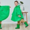 NineFit Basics Toddler Coverall Rain Suit Baby Kids Light Breathable Cloak Raincoat with Hood 1PC Poncho Suit for (Green, 5-6 Years) view 2
