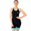 SLS3 Triathlon Suits Women - One Piece Tri Suit Women with Comfortable and Durable FRT Fabric - No Shelf Bra (Blue Rose, Medium)