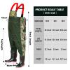 FREGITO Chest Waders with Boots, Fishing Hunting Waders,Wading Boot Nylon PVC Waterproof for Fly Fishing Waders Men & Women (Green, 10) view 2