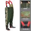 FREGITO Chest Waders with Boots, Fishing Hunting Waders,Wading Boot Nylon PVC Waterproof for Fly Fishing Waders Men & Women (Green, 10) view 3