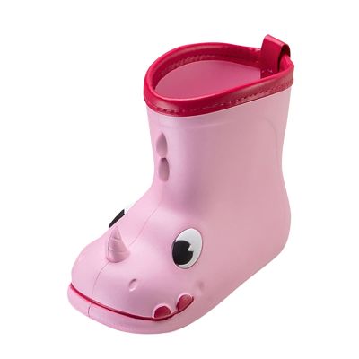 NineFit Basics Cartoon Animals Rain Boots Toddler Kids Children Raining Shoes Adorable Lightwight Rubber Shoes for Girls Boys (Pink, 12 Little Child)