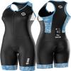 SLS3 Triathlon Suits Women - One Piece Tri Suit Women with Comfortable and Durable FRT Fabric - No Shelf Bra (Blue Rose, X-Large) view 1
