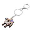 NEWEI Acrylic French Bulldog Puppy Dog Key Chains Animal Rings Purse Car Gift For Women Girls Ladies Charms Pets (French Bulldog E) view 3