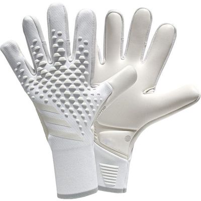 CarXs Soccer Goalkeeper Gloves Goalie Training Gloves Strong Grip Anti-Slip and Breathable for Adults and Children (White,10)