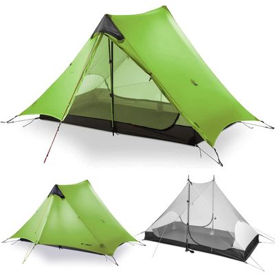 3F UL Gear Lanshan Ultralight Tent 3-Season Backpacking Tent for 2-Person Camping, Outdoor Lightweight Waterproof Professional Tent (2 Person-Green, 3 Season)