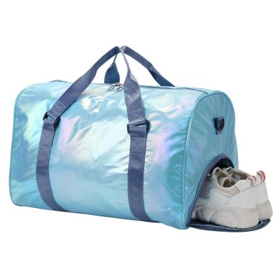 Yaopeing Gym Bag with Shoes Compartment,Sports Duffle Bag for Girls,Waterproof Travel Gym Tote Bags for Women,Blue