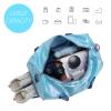 Yaopeing Gym Bag with Shoes Compartment,Sports Duffle Bag for Girls,Waterproof Travel Gym Tote Bags for Women,Blue view 3