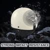 SanQing Retro Open Face Half Motorcycle, Cruiser Helmets-DOT (White, M) view 4