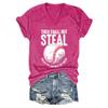 Thou Shall Not Steal Unless You Can Beat The Throw Tshirt Thou Shall Not Steal Shirt Baseball Shirt Women Thou Shall Not Steal Baseball Shirt Thou Shall Not Steal Tshirt Baseball T Pink view 1