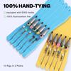 Texas Rig Kit 10 PCs 3/16oz with Paddle Tail Swimbaits and Reusable Bait Rig Keeper Case, Quick-Fishing Bass Fishing Lures Kit view 2