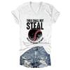 Thou Shall Not Steal Unless You Can Beat The Throw Tshirt Thou Shall Not Steal Baseball Shirt Baseball Shirt Women Plus Size Thou Shall Not Steal Tshirt Funny Baseball Graphic Tees White view 1