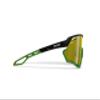 Bertoni Sport Cycling MTB Running Sunglasses for Men Women in TR90 Photochromic Polarized Yellow Wide Lens mod. ALPHA view 3