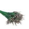 100PCS Fishing Wire Leaders,Steel Leaders Fishing, Saltwater Leaders Wire with Swivels and Snaps (30cm) view 2