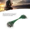 100PCS Fishing Wire Leaders,Steel Leaders Fishing, Saltwater Leaders Wire with Swivels and Snaps (30cm) view 3