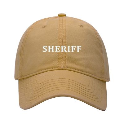 Baseball Cap Men Women Sheriff Embroidered Unisex Classic Adjustable Strapback Dad Hat (7 1/2,Khaki)
