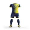 ORKY Kids Customize Soccer Jersey with Short, Boys Girls Personalized Name Team Outfit, Custom Made Futbol Uniform (Yellow 160cm) view 1