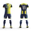 ORKY Kids Customize Soccer Jersey with Short, Boys Girls Personalized Name Team Outfit, Custom Made Futbol Uniform (Yellow 160cm) view 2