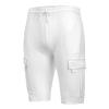 amazon outlet clearance of sales today Trendy Summer Shorts for Men 2024 Fashion Cotton Cargo Shorts Drawstring Elastic Waist Sport Shorts Multi Pocket mens shorts cargo White XL view 4