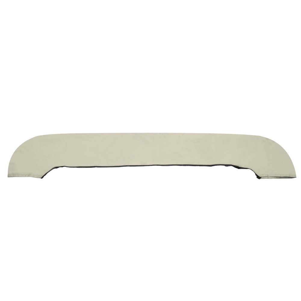 X AUTOHAUX Round Frame Bimini Top Storage Boot Cover Waterproof Boat Bimini Storage Bag 600D Polyester Canvas Sun Resist Beige 85"-90" Width Universal for 3 Bow 4 Bow