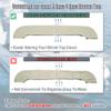 X AUTOHAUX Round Frame Bimini Top Storage Boot Cover Waterproof Boat Bimini Storage Bag 600D Polyester Canvas Sun Resist Beige 85"-90" Width Universal for 3 Bow 4 Bow view 3