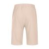 Amazon Outlet Clearance of Sales Today Mens Casual Shorts 11 Inch Inseam Cotton Linen Shorts Drawstring Elastic Waist Shorts Summer Fashion Beach Shorts camo Shorts for Men 2024 Khaki XL view 4