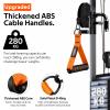 WALITO Exercise Handles, Replacement Cable Machine Attachments for Home Gym Equipment, Pulley System, Pilates, Resistance Bands, Strength Trainer, Heavy Duty Working Out Handles view 3