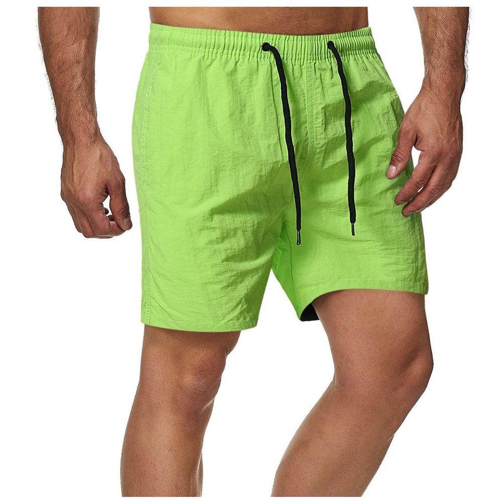 Muscularfit Amazon outlets Shorts for Men Casual Summer Beach Board Shorts Lightweight Stretch Drawstring Shorts Outdoor Athletic Shorts Shorts for Men with Pockets Green L